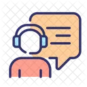 Job Call Center Chat Icon