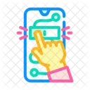 Interactif en ligne  Icône