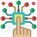 Interaction Circuit Hand Icon