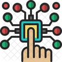 Interaction Circuit Hand Icon