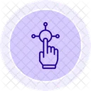 Icone De Ligne Dinteraction Icon