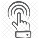 Digital Interaction Finger Touch Pointer Icon