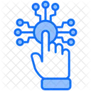 Interactive Hand Touch Icon