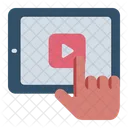 Interactive Video Tablet Video Icon