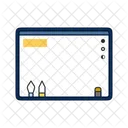 Interactive Whiteboard Taskboard Board Icon