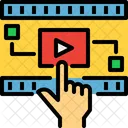 Interaktives Video  Symbol