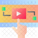 Interaktives Video  Symbol