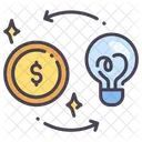 Capital De Riesgo Idea De Intercambio Con Dinero Idea De Negocio Icono