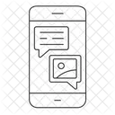 Comunicacion Intercambio Mensajes Icono