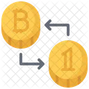 Bitcoin Moneda Intercambio Icono