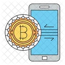 Intercambiar bitcoins  Icono