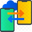 Intercambiar Datos Moviles Compartir Datos Intercambiar Icono