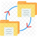 Intercambio De Archivos Trabajo Remoto Compartir Archivos Transferencia De Datos Intercambio Compartir Colaboracion Transferir Archivos Icono