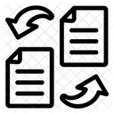 Transferencia De Archivos Intercambio De Archivos Intercambio De Datos Icono