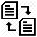Transferencia De Datos Transferencia De Archivos Intercambio De Archivos Icono
