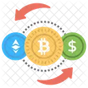 Intercambio Comercio Plataforma Icono