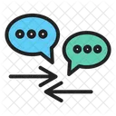 Intercambio de chat  Icono