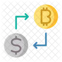 Intercambio De Criptomonedas Comercio Digital Icono