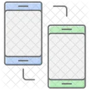 Intercambio De Datos Impresionante Icono De Color Lineal Icono