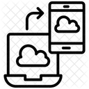 Compartir En La Nube Datos En La Nube Compartir Datos Icono