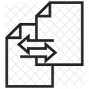 Intercambio De Datos Intercambio De Datos Flechas Compartidas Icono