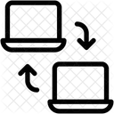 Intercambio De Datos Intercambio De Datos Monitor Icono
