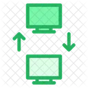 Transferencia De Datos Computadoras Base De Datos Icono