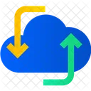 Intercambio de datos en la nube  Icono