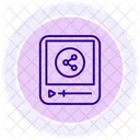 Compartir Videos Video Compartir Icono