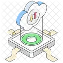 Intercambio De Nubes Transferencia De Datos Servicio En La Nube Icono