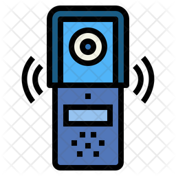 Intercom Icon - Download in Colored Outline Style