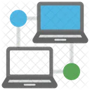 Interconnected Network Structure Icon