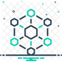 Interconnexions hexagonales  Icône