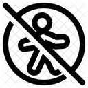 Interdit Humain Signalisation Icon