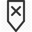 Interdit Bas Symbole Icône