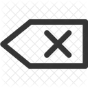 Interdit Gauche Symbole Icône