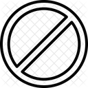 Interdit Interaction Essentiel Icône