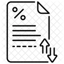 Interes Variable Tasa Fluctuante Interes Cambiante Icono