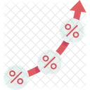 Juros Taxa Aumento Ícone