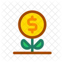 Interest Money Plant Compound Icon