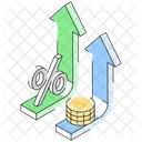 Interest Rate High Interest Profit Icon