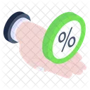 Interest Rate Profit Rate Discount Icon