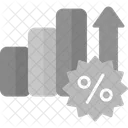 Interest Rate Bank Currency Icon