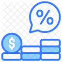 Interest Rate Business Icon