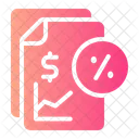 Interest Rate Tax Document Icon