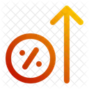 Interest Rate Percentage Increase Icon