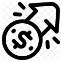 Interest Rate Yield Finance Icon