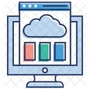 Cloud Computing Dati Cloud Servizi Cloud Icon