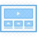 Interfaccia Web Interfaccia Internet Videografia Video Marketing Video Blog Con Interfaccia Online Icon