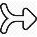 Arrow Interface Merge Icon